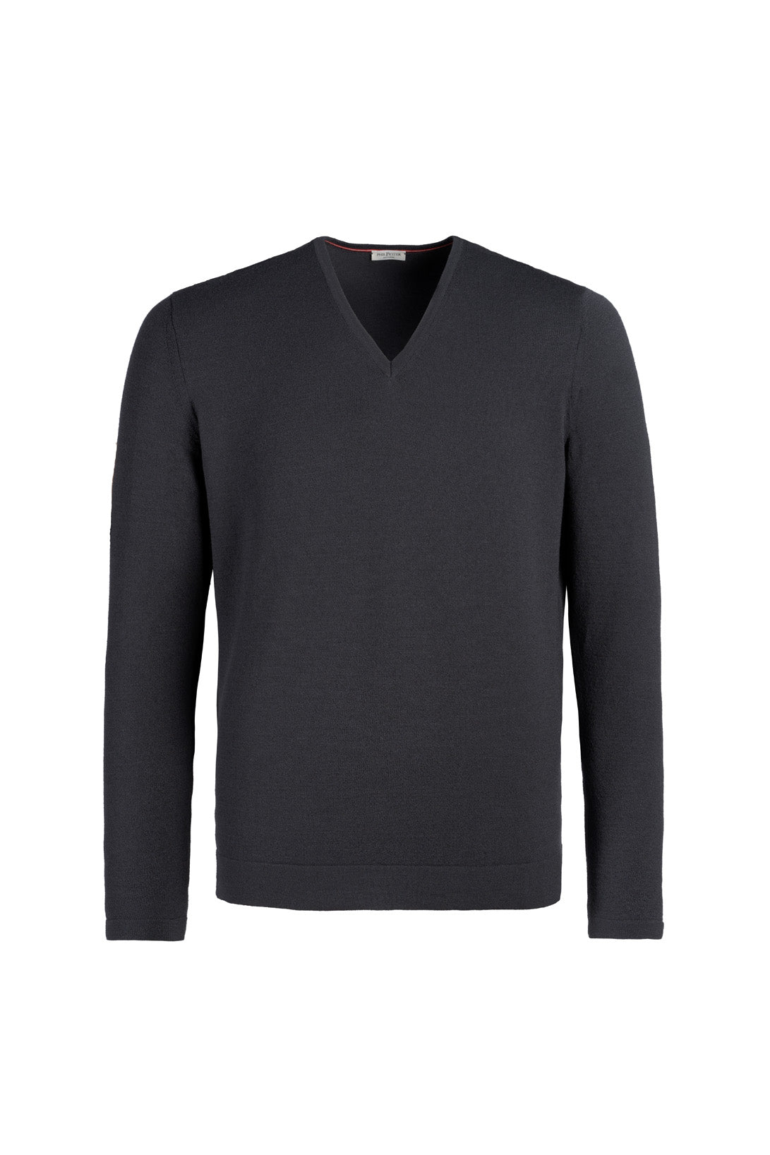V-neck sweater made of merino wool with stretch
