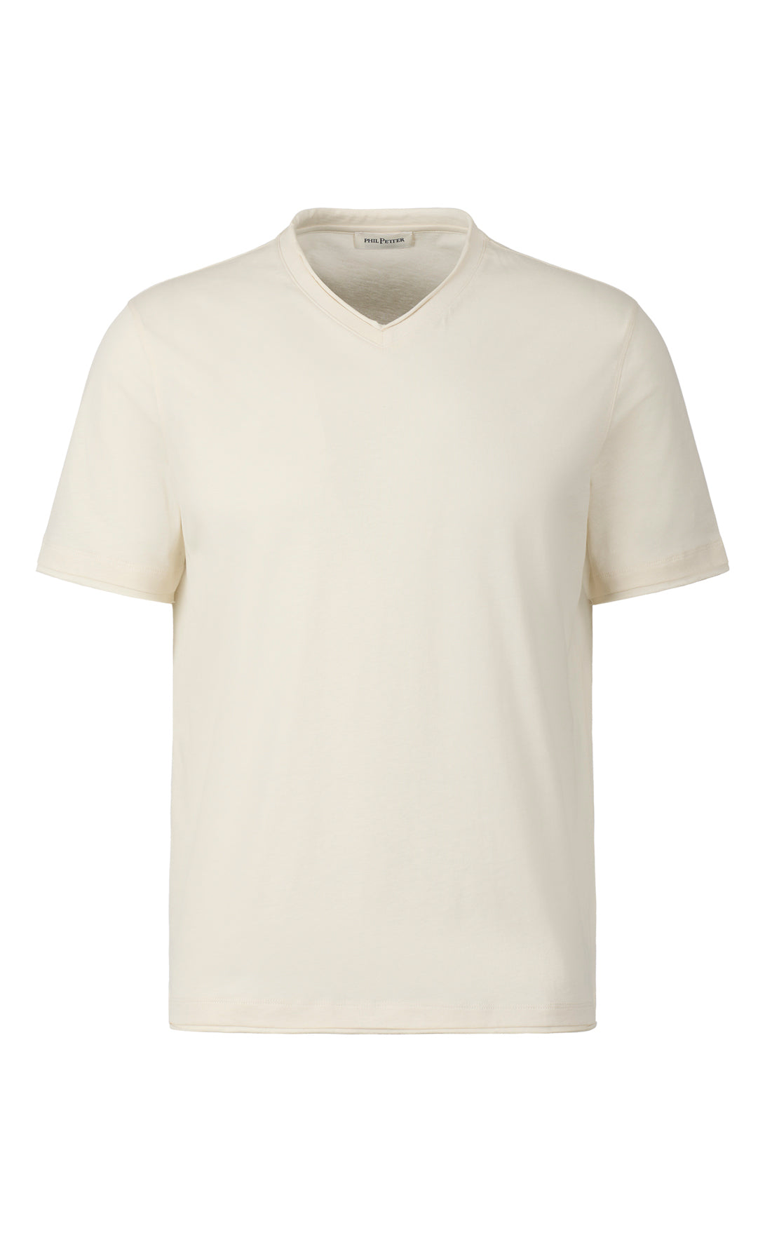 V-neck T-shirt in finest Pima cotton jersey, regular fit