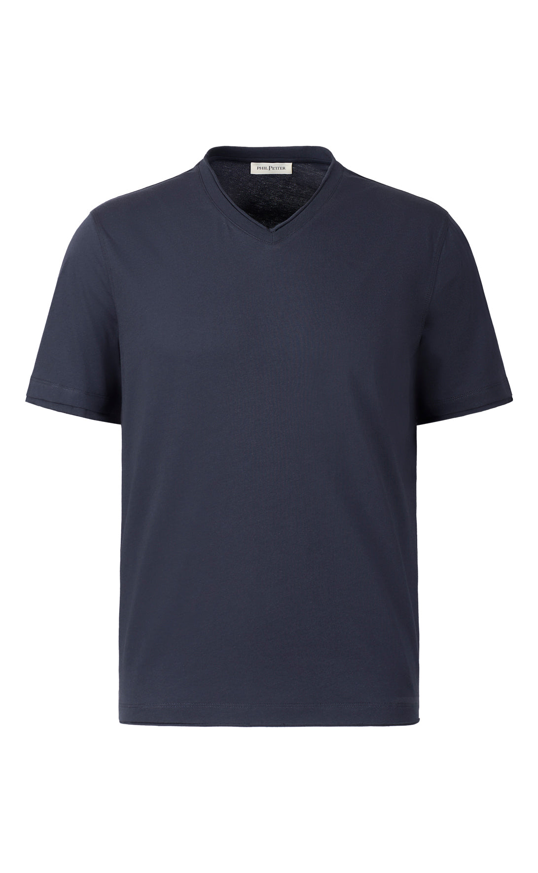V-neck T-shirt in finest Pima cotton jersey, regular fit