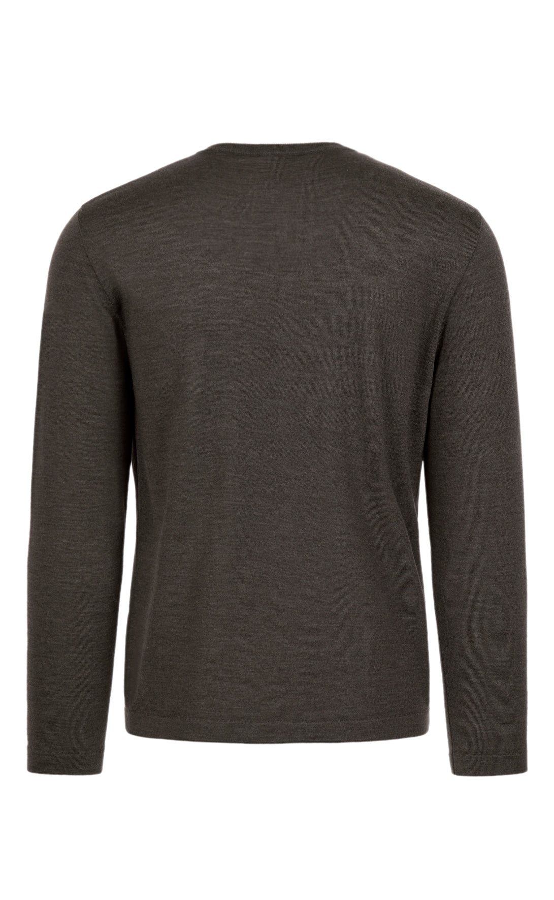 Crew neck sweater made of extra-fine Merino silk, regular fit