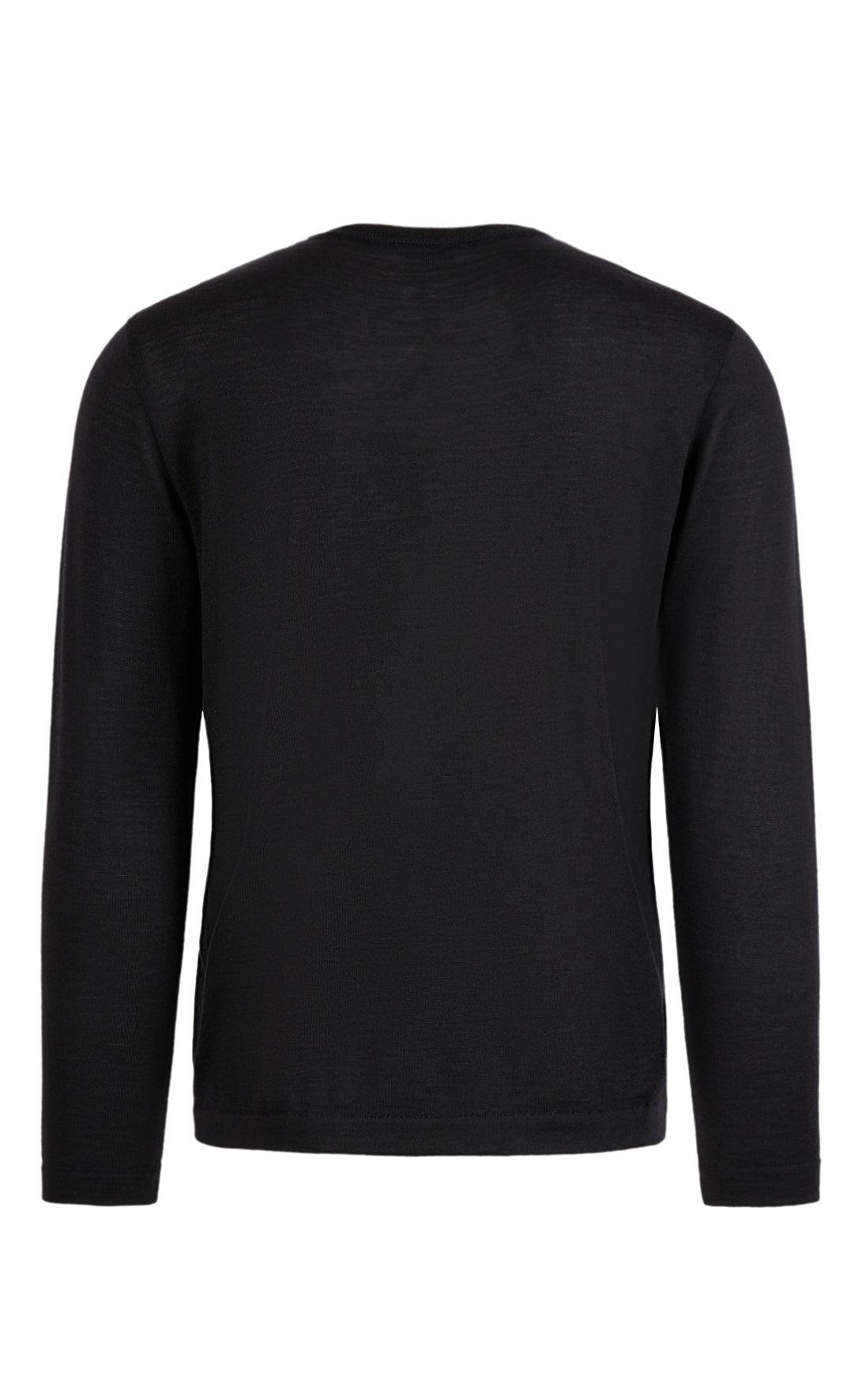 Crew neck sweater made of extra-fine Merino silk, regular fit