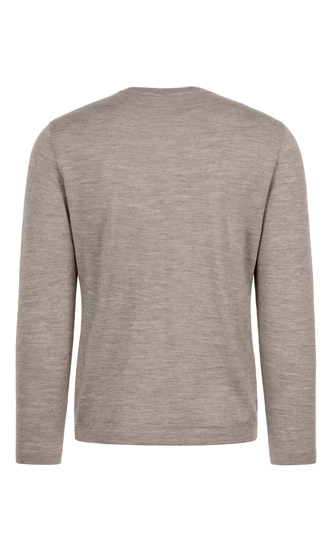 Crew neck sweater made of extra-fine Merino silk, regular fit