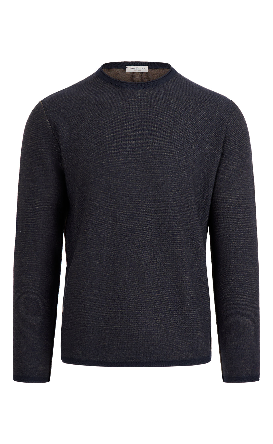 Super soft double-face sweater: merino on the outside, cotton on the inside, relaxed fit