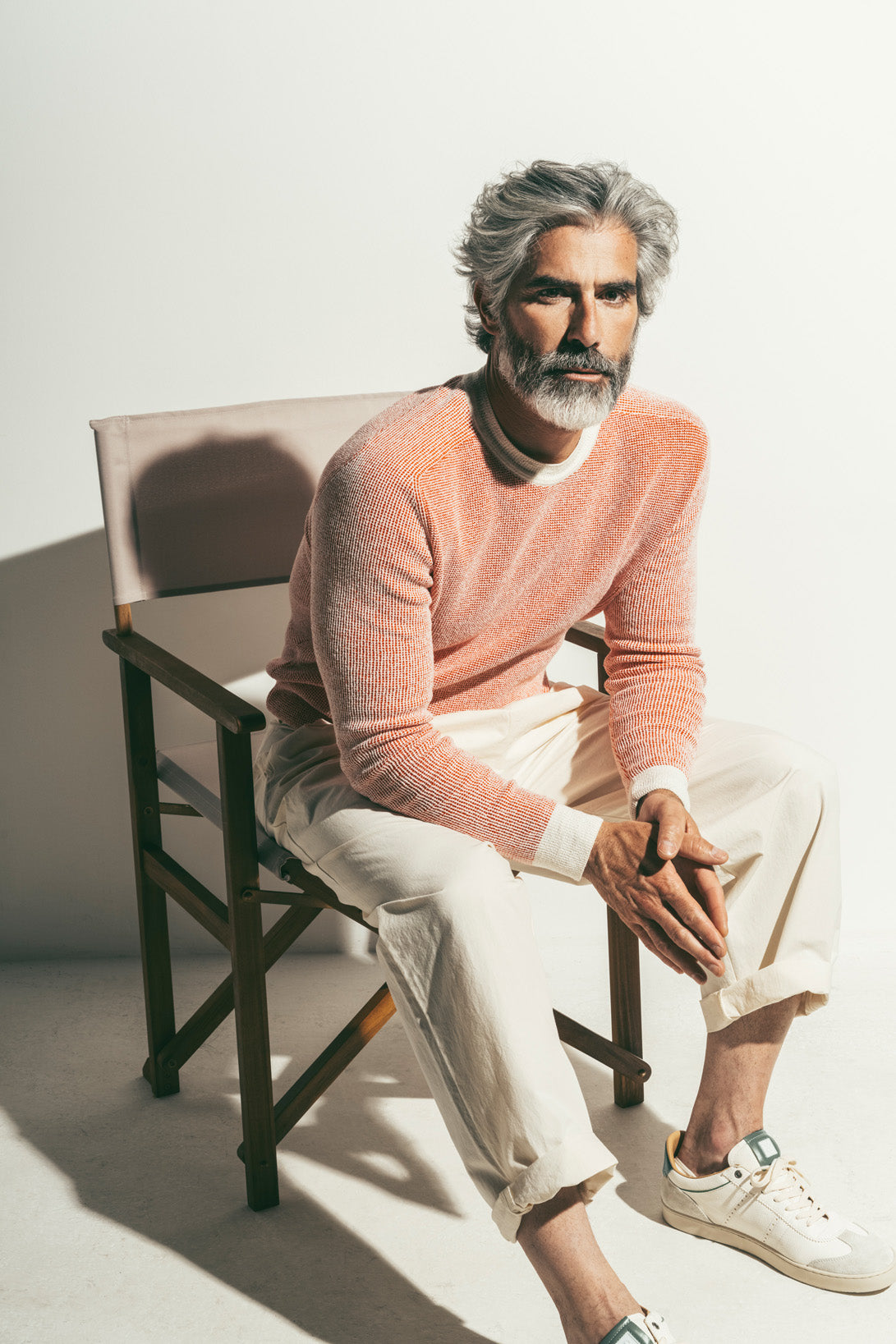 Pullover in lightweight cotton bouclé, relaxed fit
