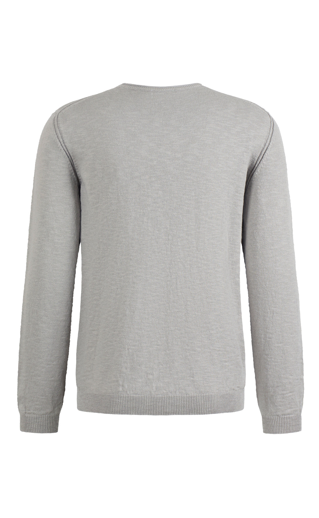 Sweater in soft cotton slub yarn, relaxed fit