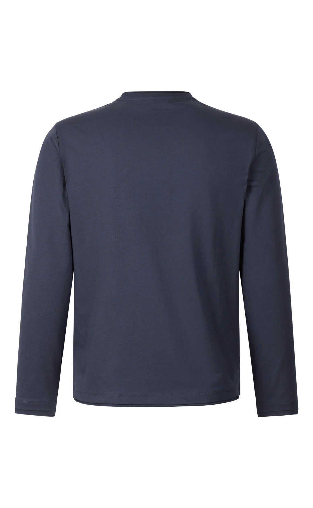 Long-sleeve shirt in the finest Pima cotton jersey, regular fit