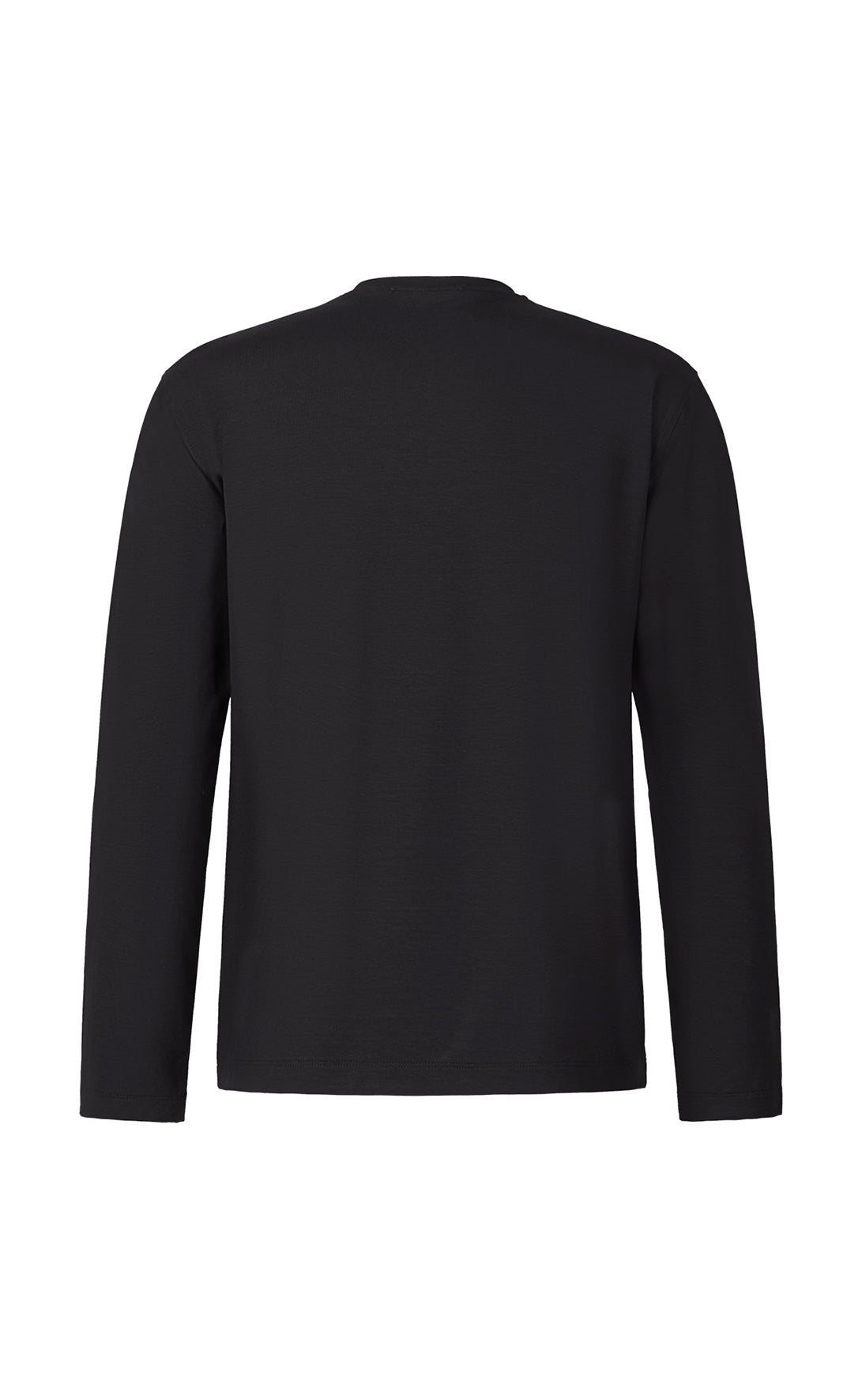 Easy-care premium long-sleeve shirt in a subtly textured viscose jersey, relaxed fit