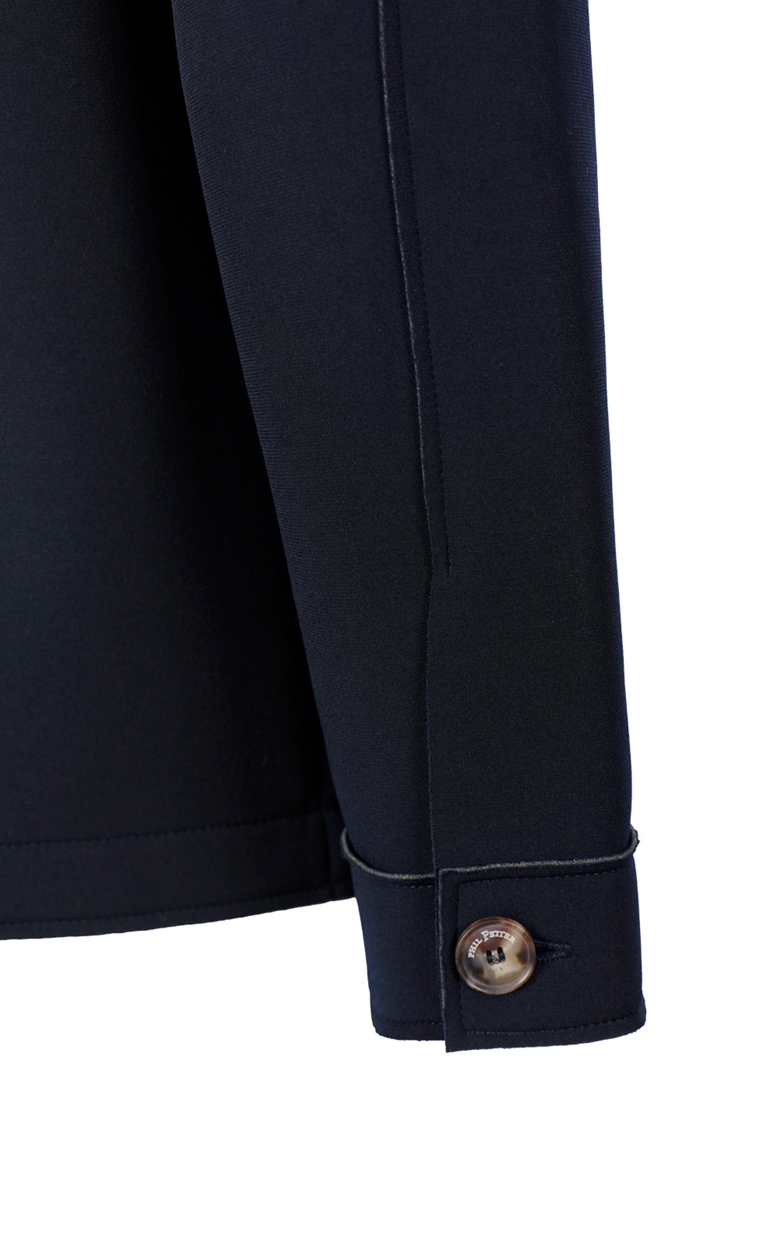 Overshirt aus gebondetem Stretch-Jersey, innen weiche Viskose, Relaxed Fit