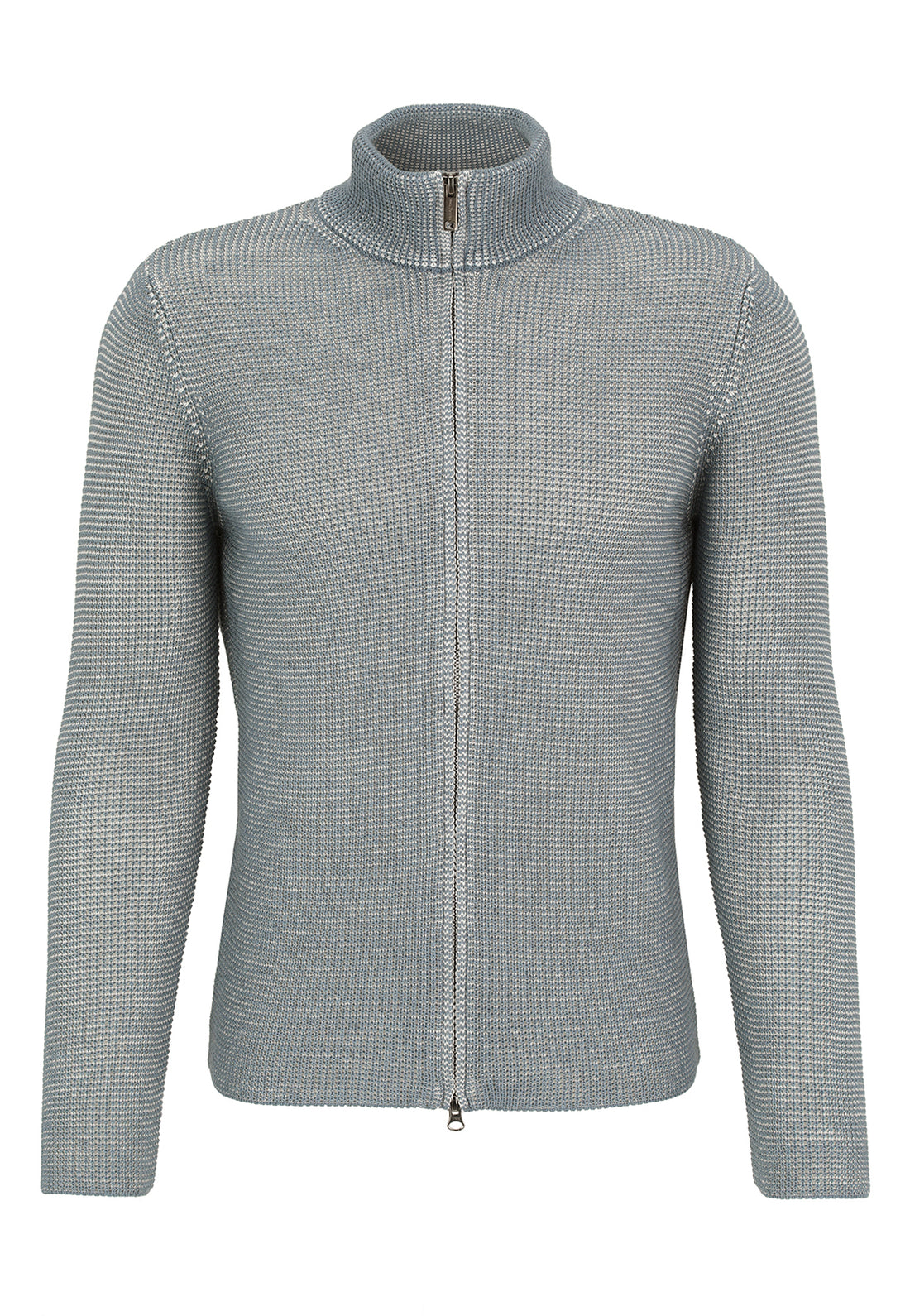 Zip jacket made of >10,000m finest Merino wool, regular fit