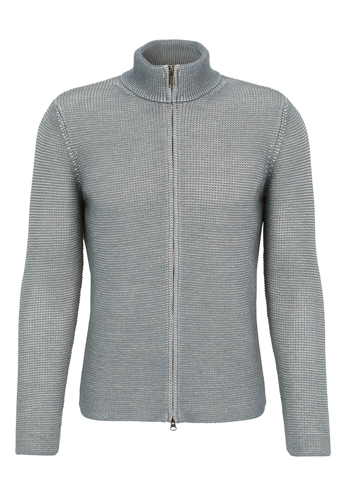 Zip jacket made of >10,000m finest Merino wool, regular fit