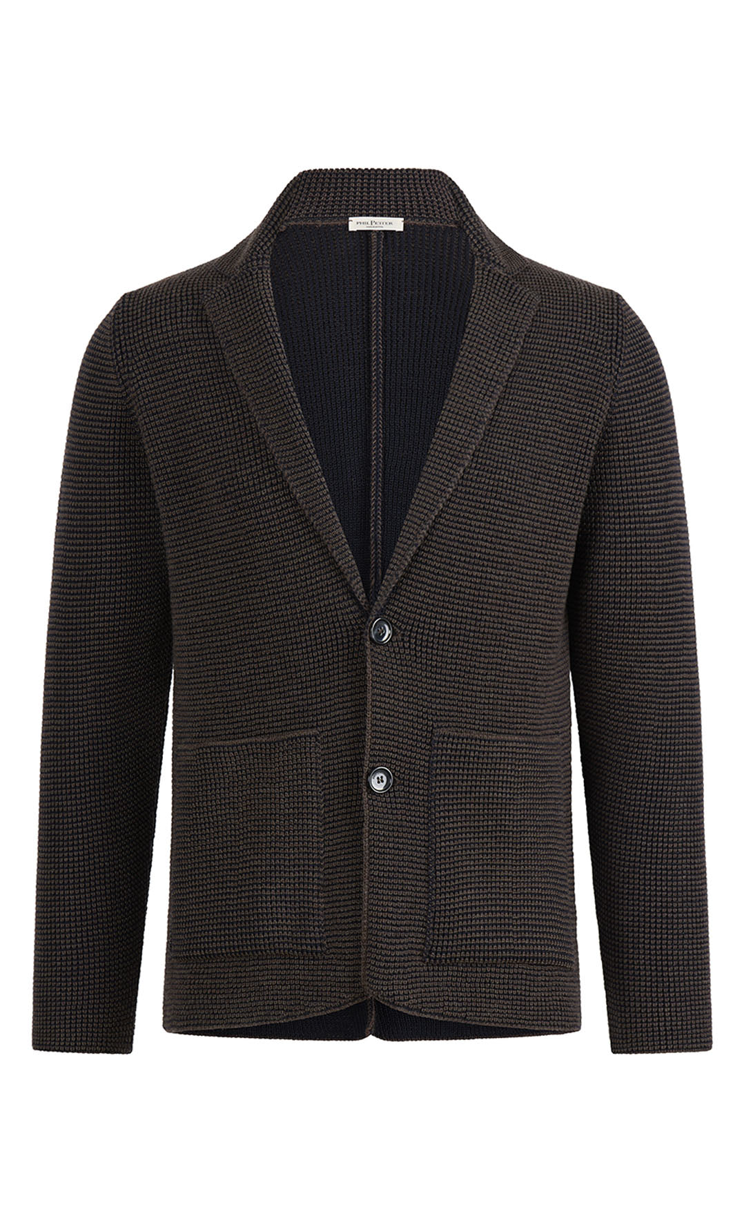 Knitted jacket made of >10,000m finest Merino wool, regular fit