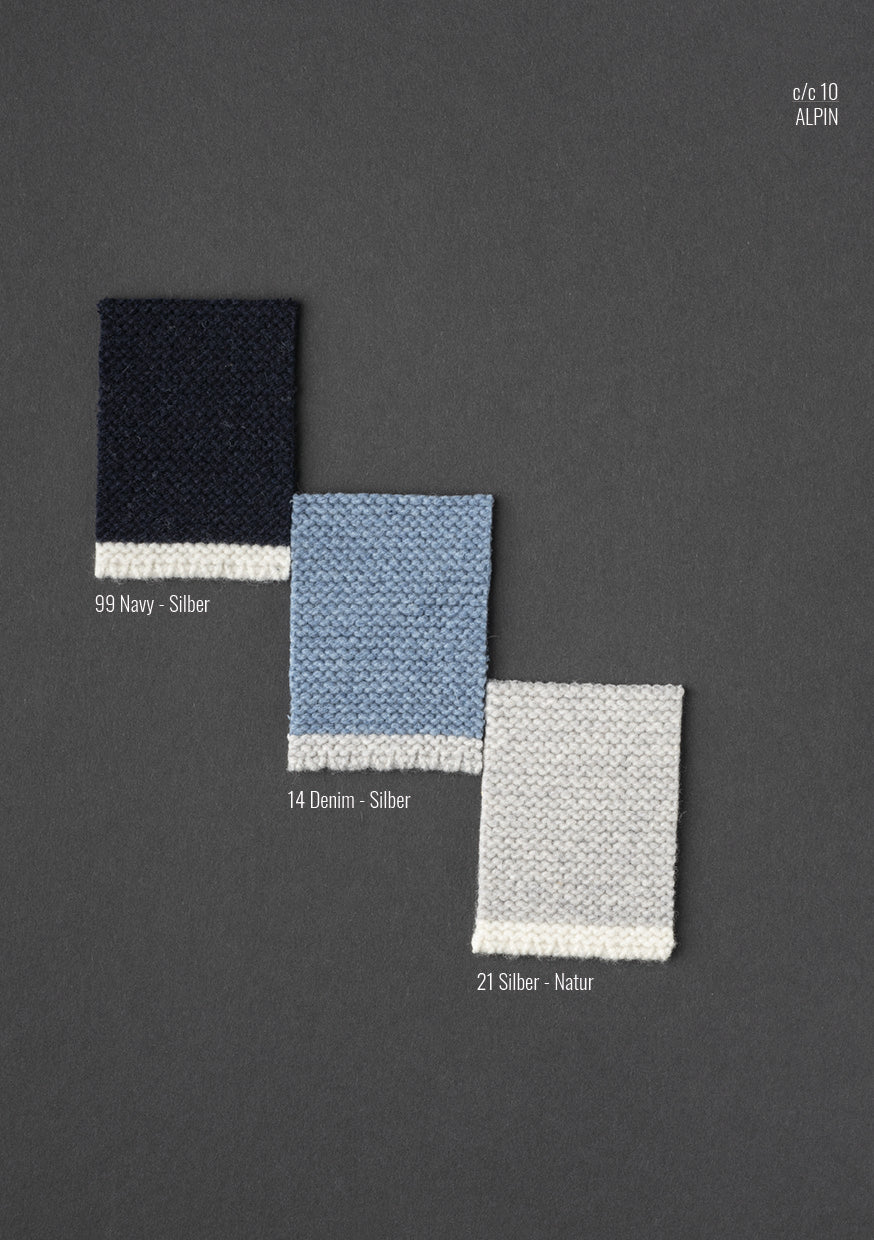 Hooded zip jacket in left-left knit structure made of supersoft lambswool