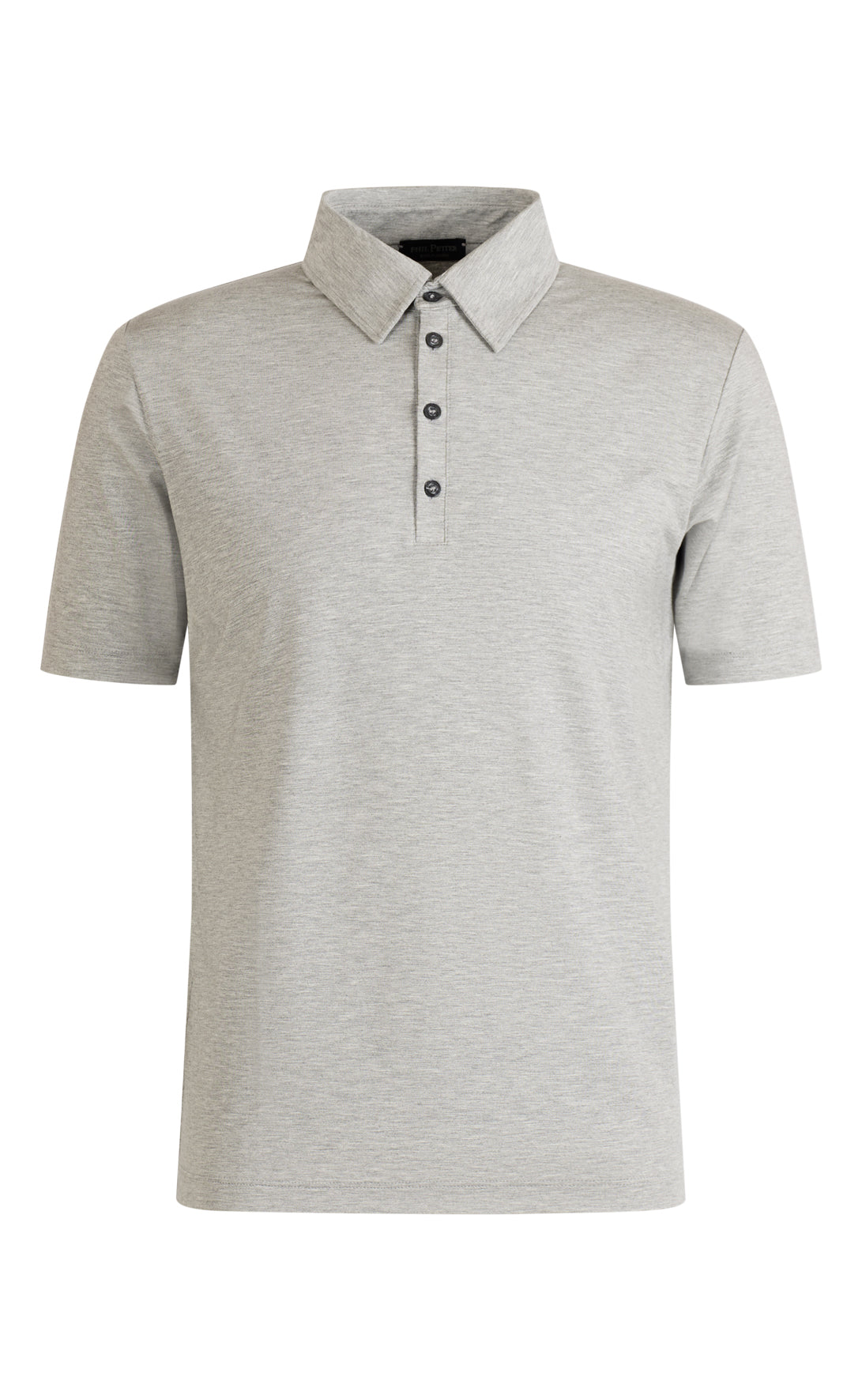 Polo shirt made of premium jersey, short sleeve, with button placket