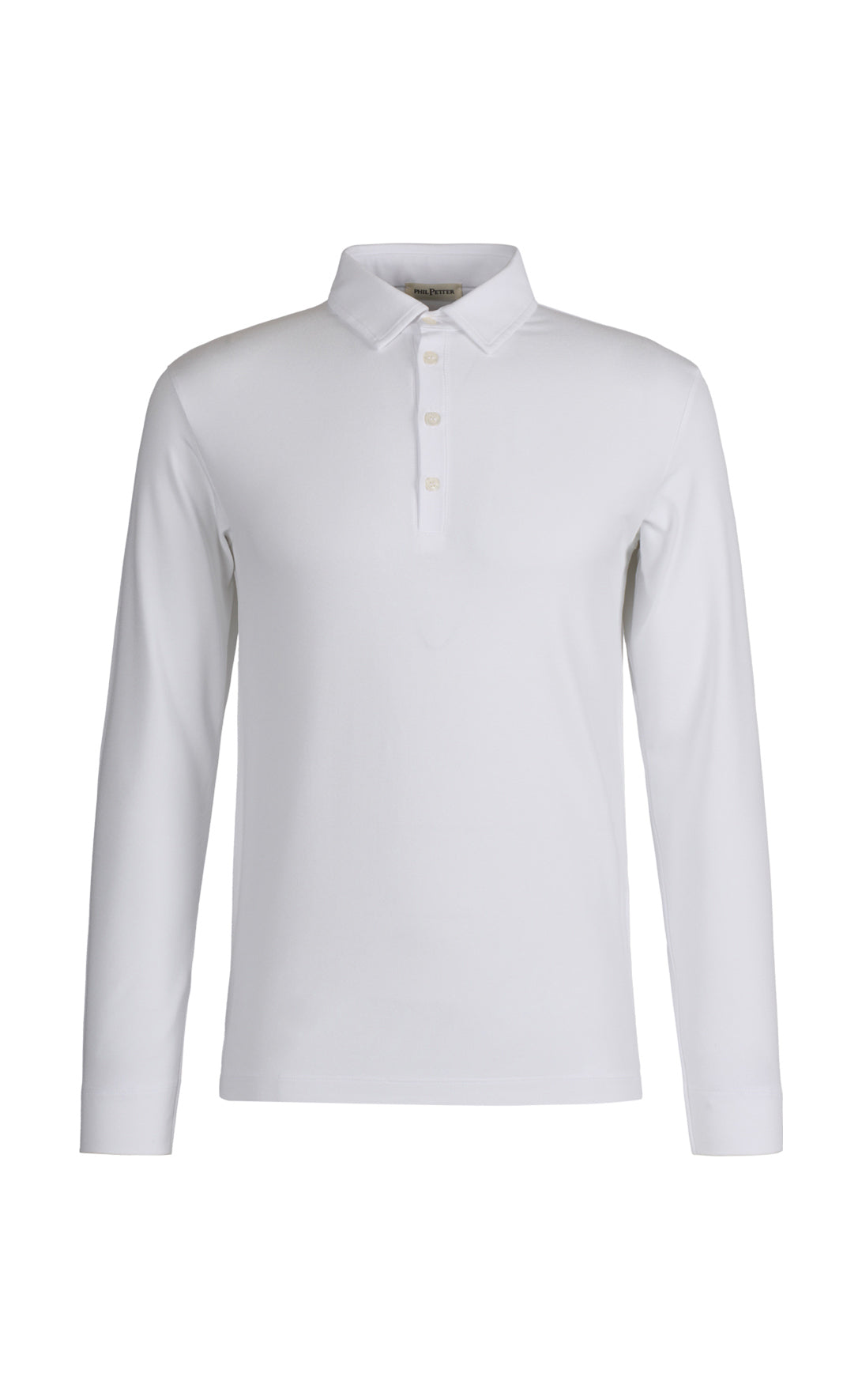 Long-sleeved polo made of viscose premium jersey