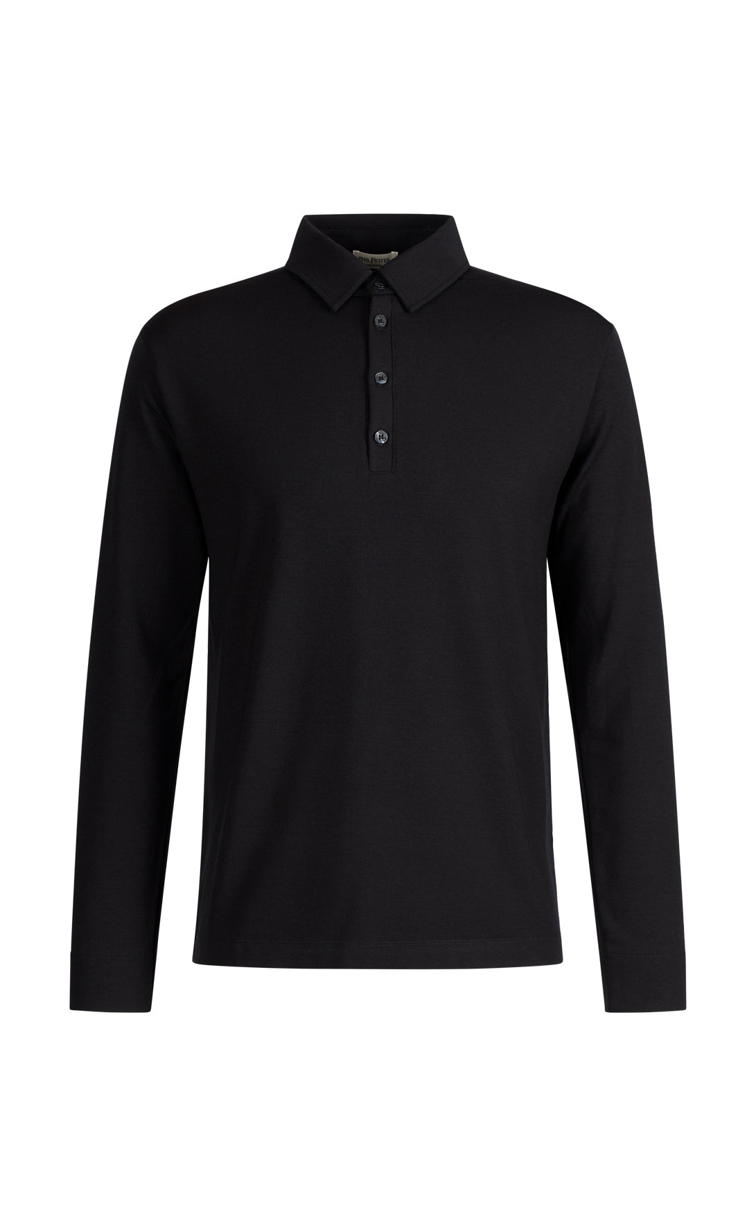 Long-sleeved polo made of viscose premium jersey