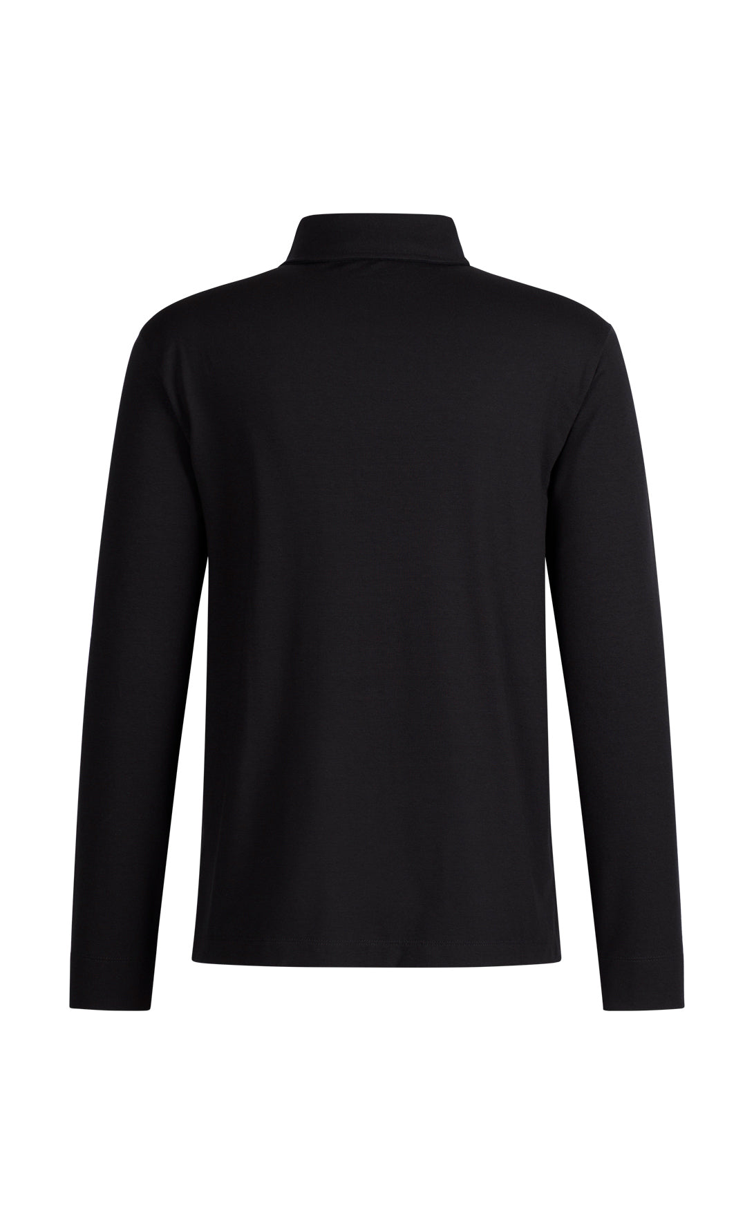 Long-sleeved polo made of viscose premium jersey