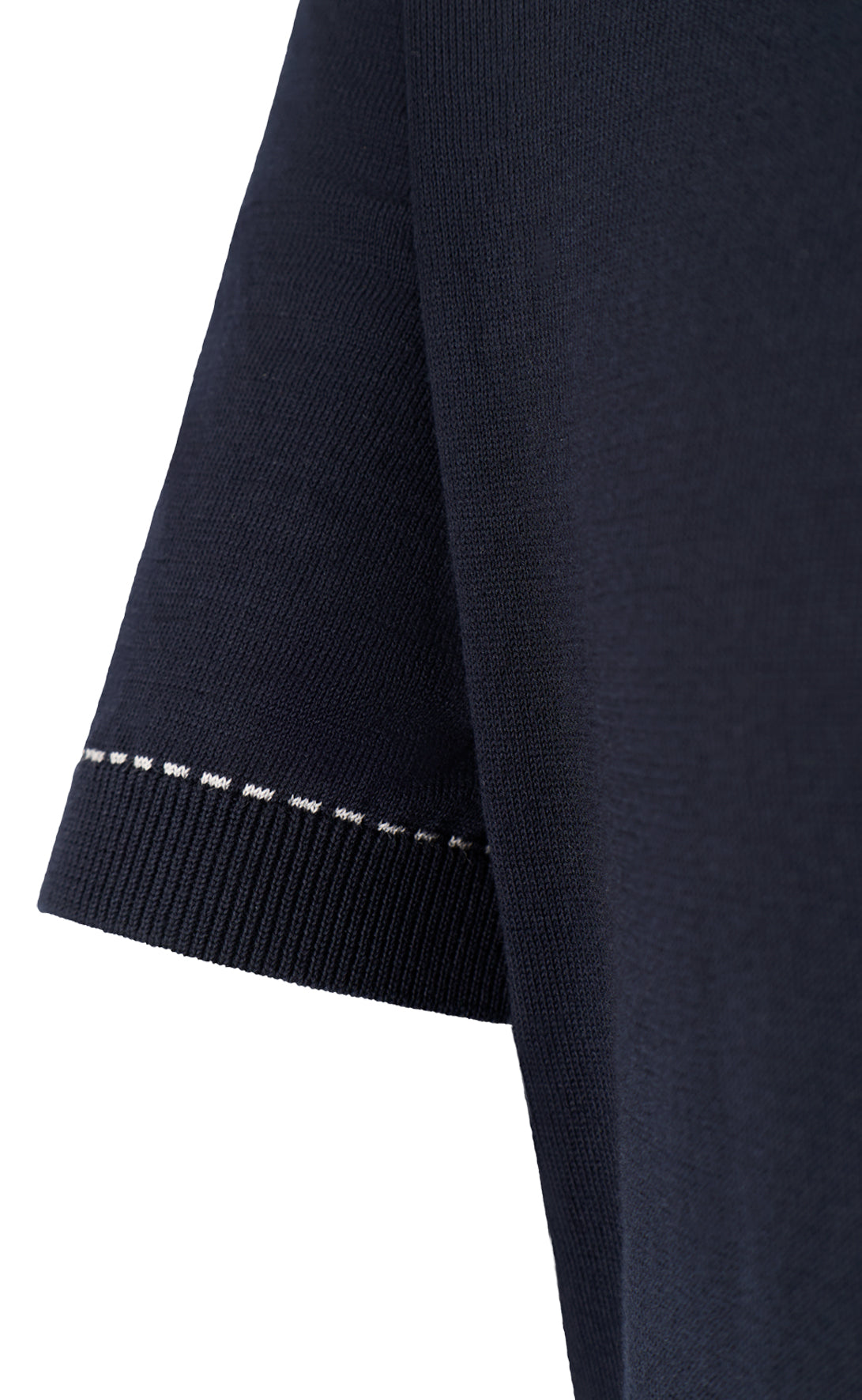 Buttonless polo shirt made from the finest cotton, relaxed fit