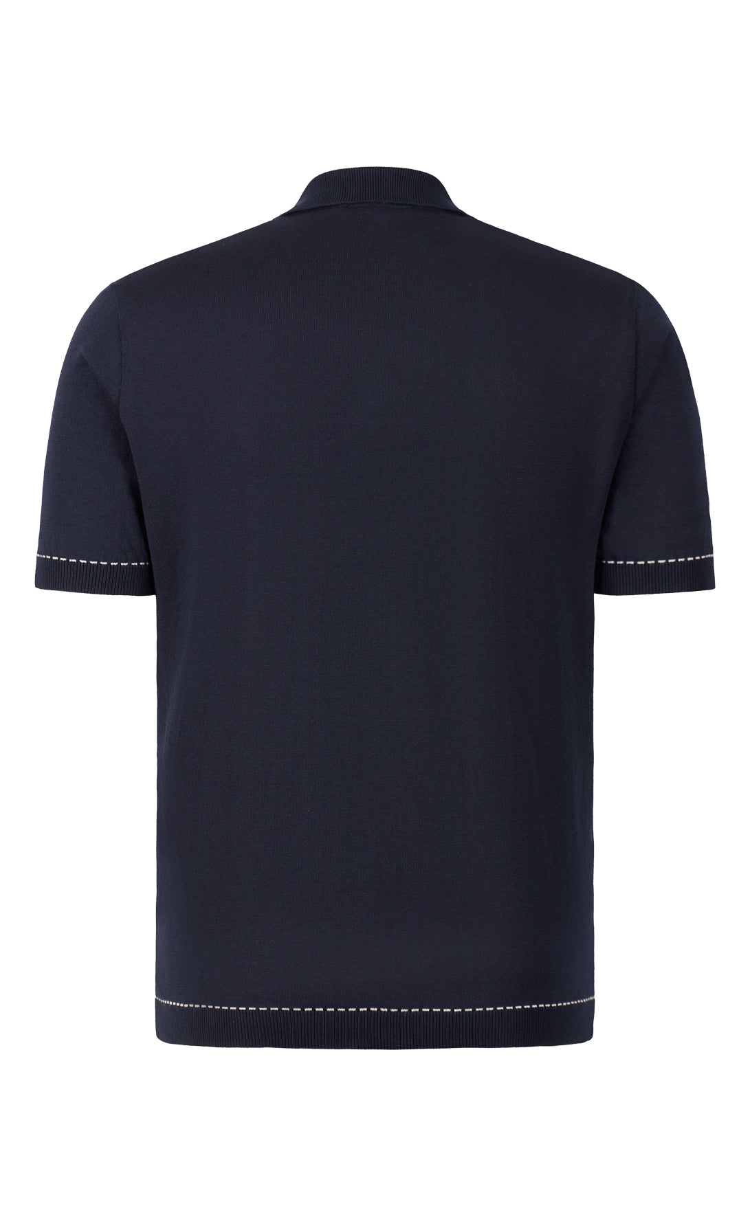Buttonless polo shirt made from the finest cotton, relaxed fit