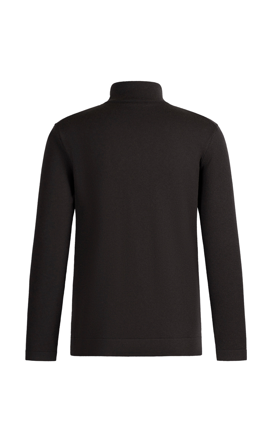 Super comfortable merino wool zip sweater with functional stretch, regular fit