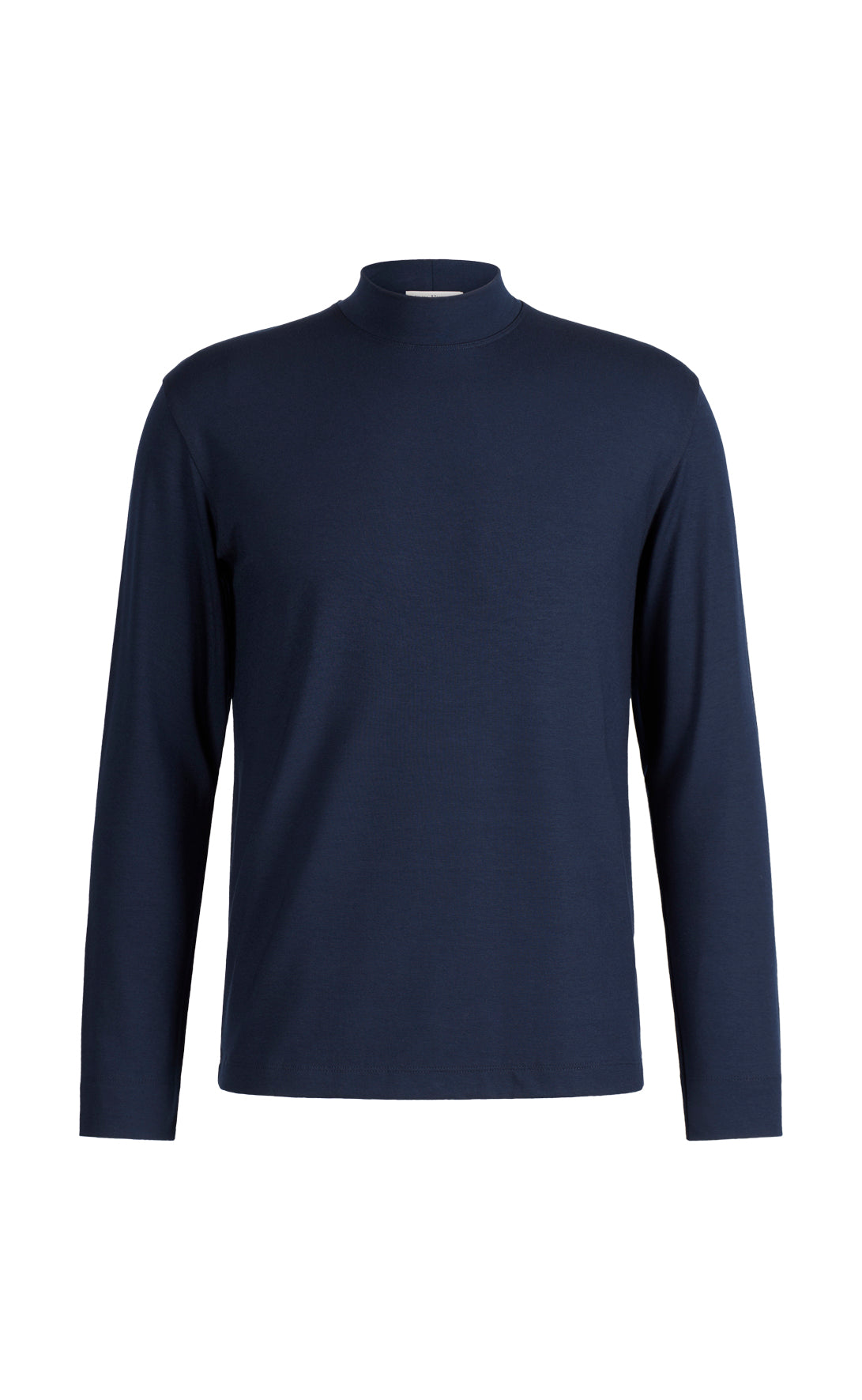 Stand-up collar shirt, long sleeve, viscose stretch