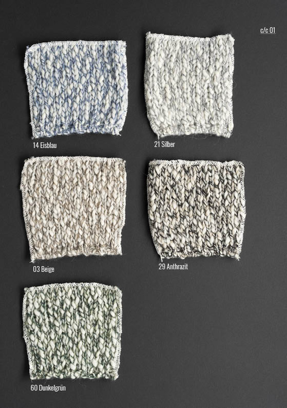 Merino alpaca mouliné scarf