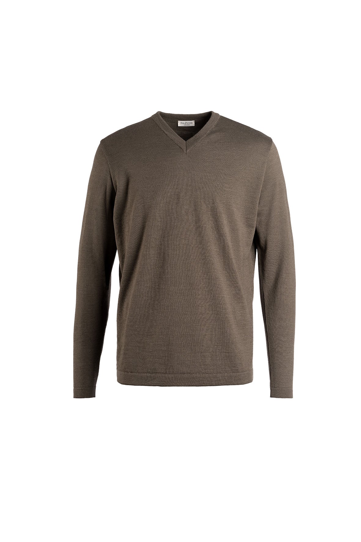 Merino silk V-neck sweater