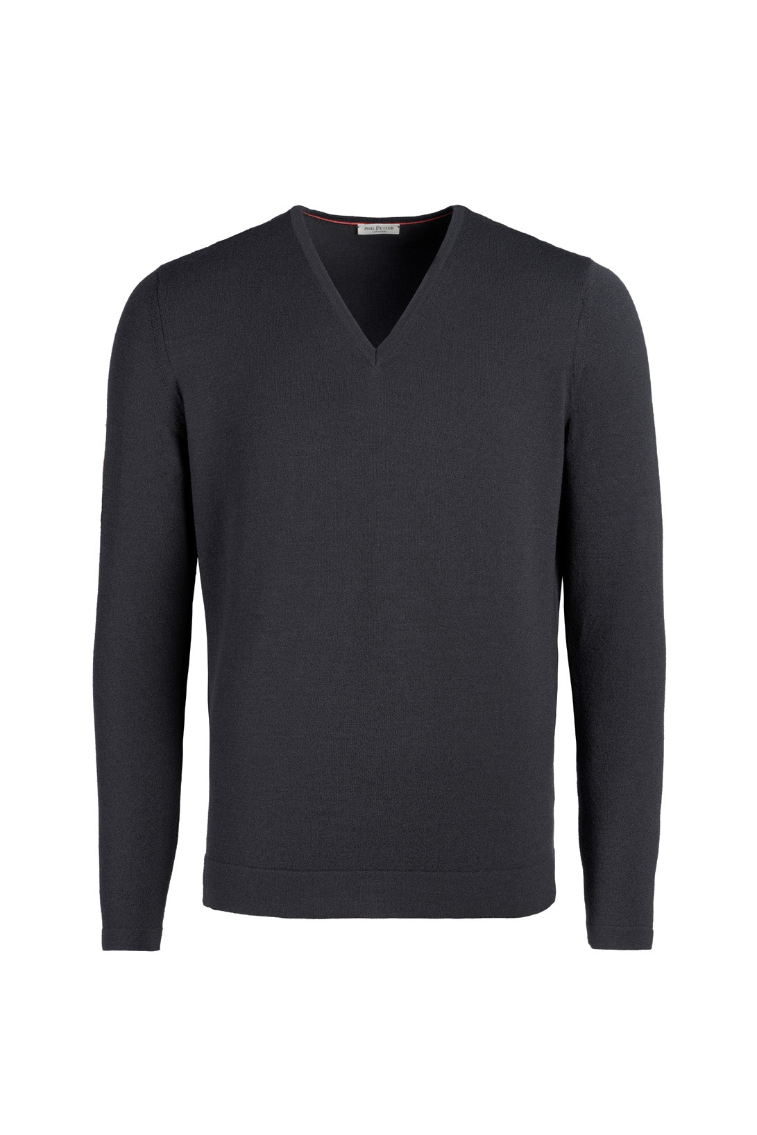 V-neck sweater made of merino wool with stretch