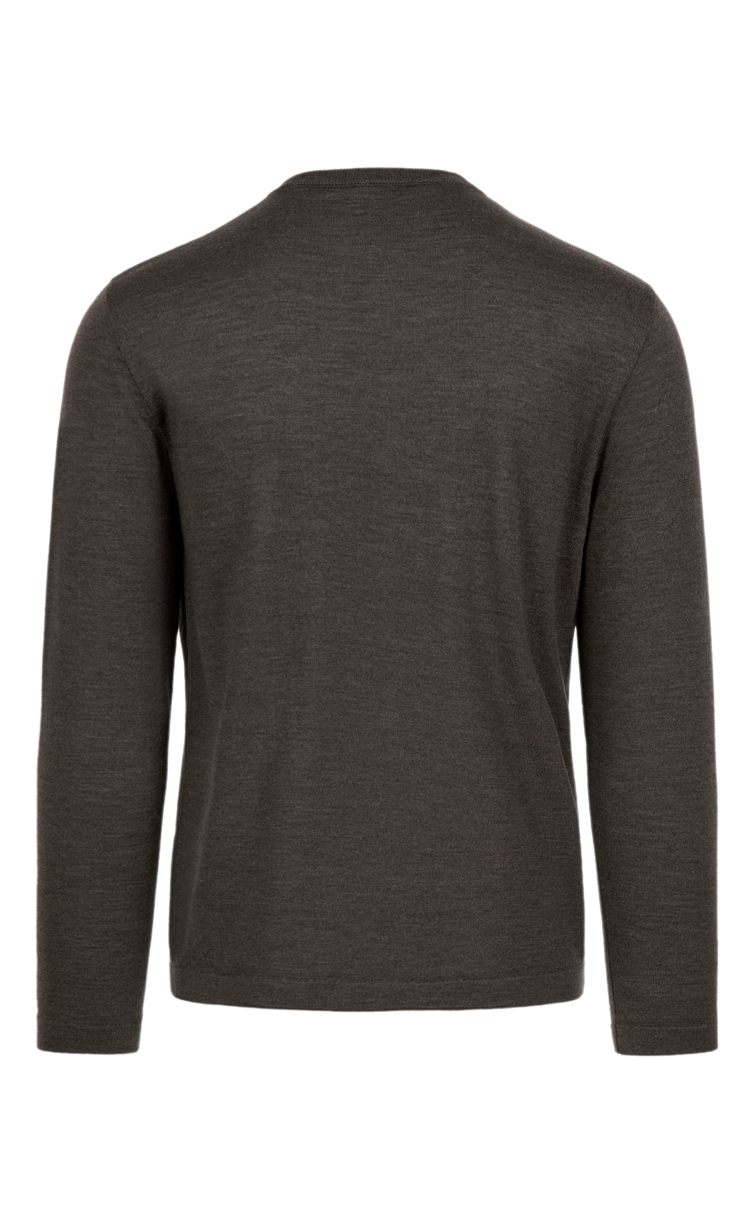 Crew neck sweater made of extra-fine Merino silk, regular fit