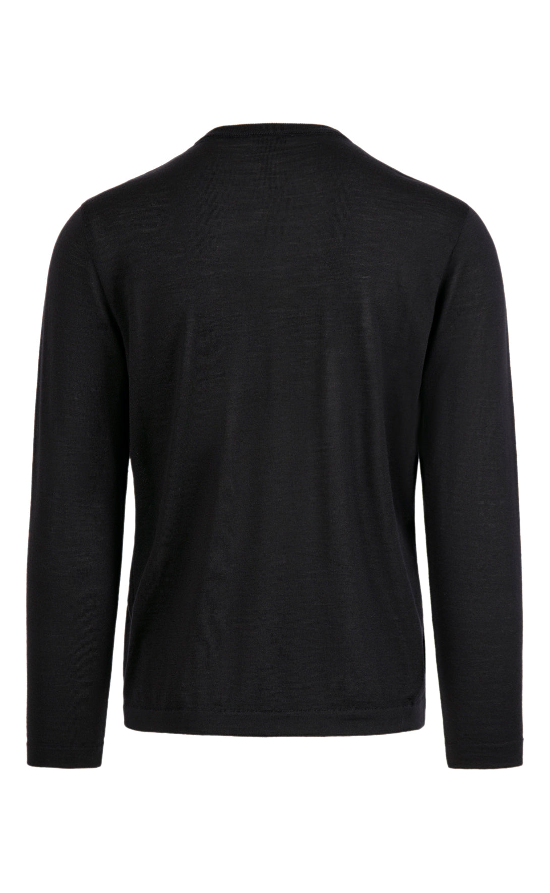 Crew neck sweater made of extra-fine Merino silk, regular fit