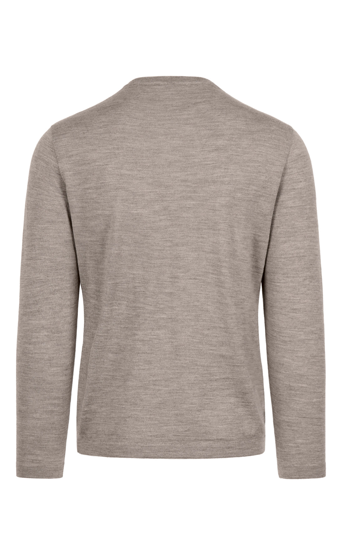 Crew neck sweater made of extra-fine Merino silk, regular fit