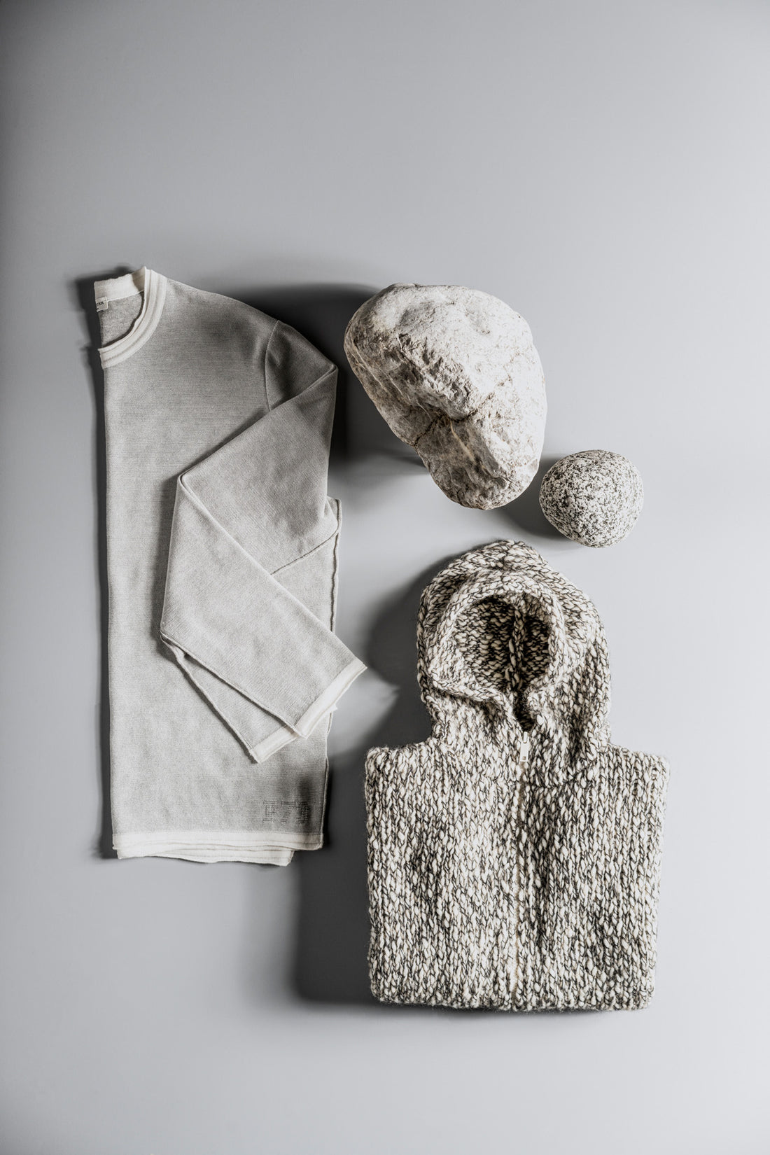 Lightweight merino sweater, double-face