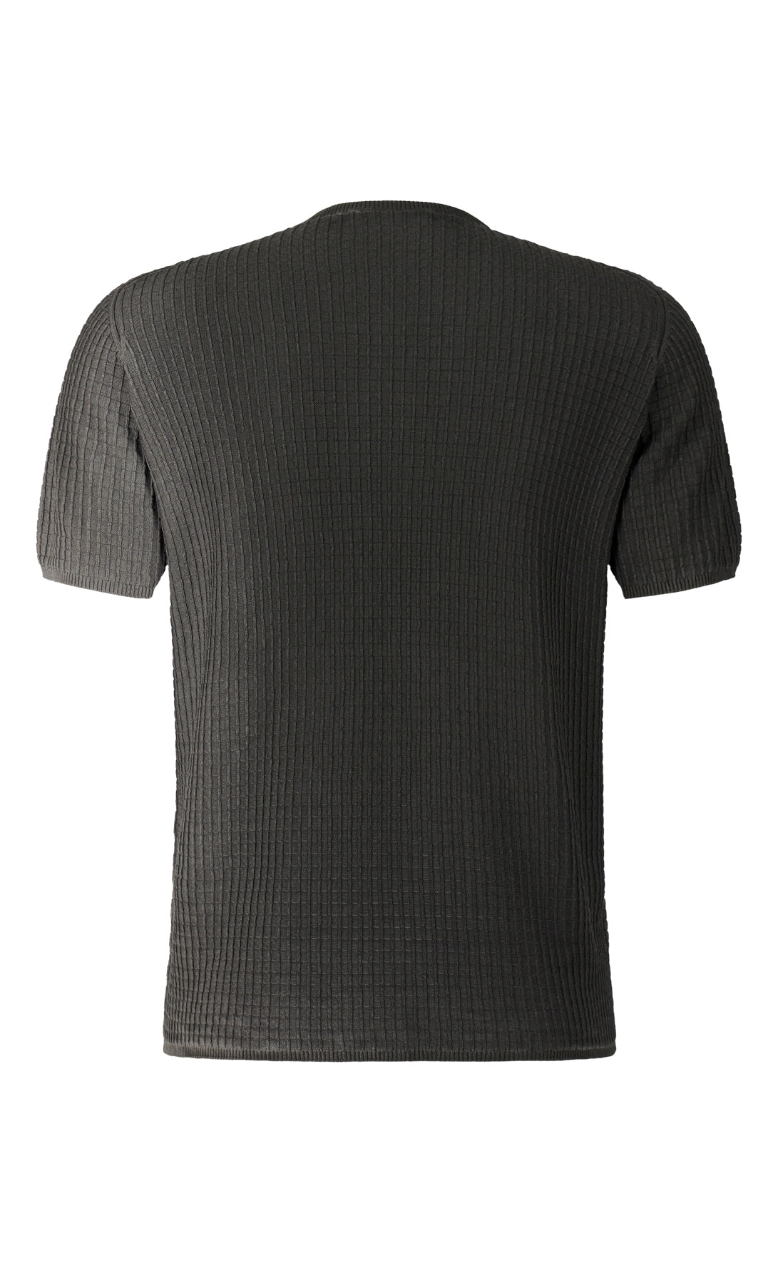 Unique: seamless T-shirt in 3D knit made of the finest cotton, relaxed fit