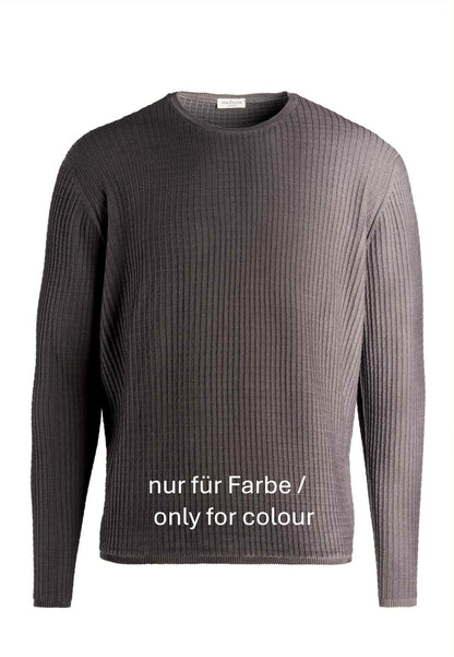Unique: seamless T-shirt in 3D knit made of the finest cotton, relaxed fit