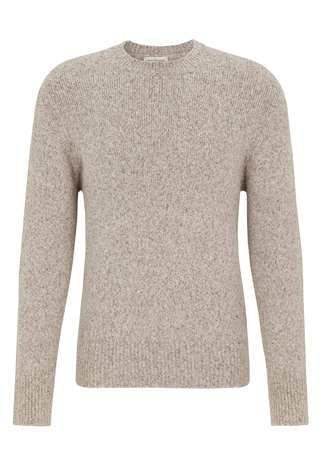 Supersofter Rundhalspullover in Tweedoptik, relaxed fit