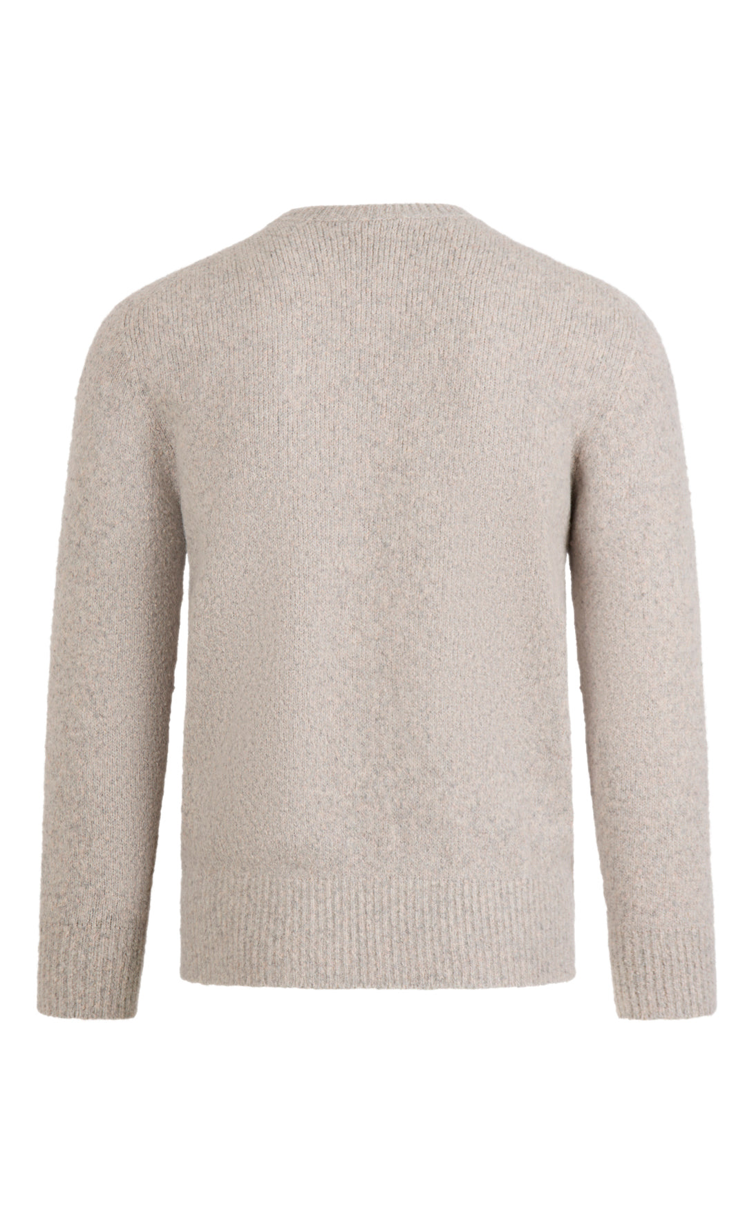Super soft round neck sweater in tweed look, relaxed fit