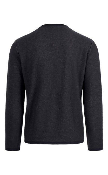 Super soft double-face sweater: merino on the outside, cotton on the inside, relaxed fit