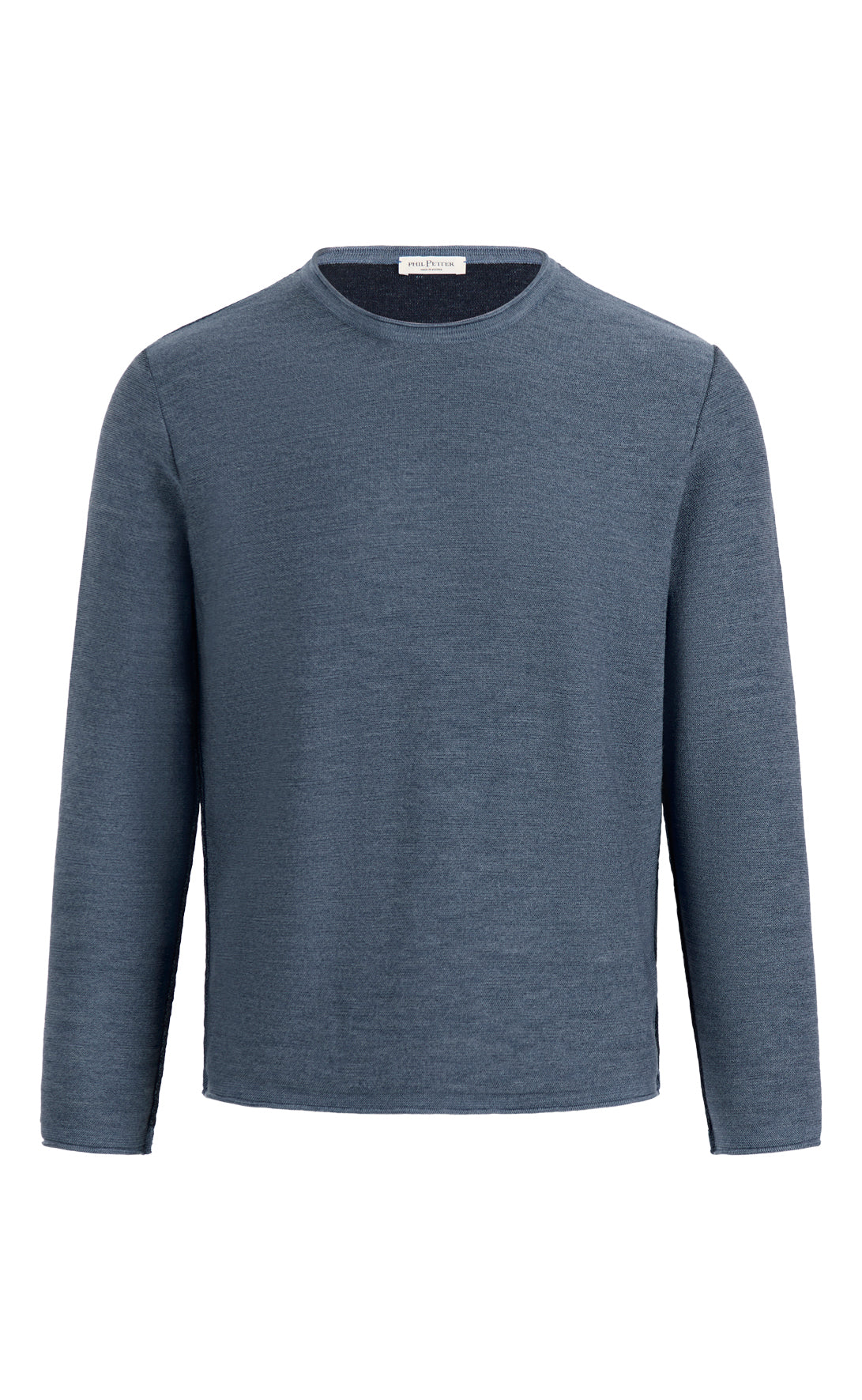Super soft double-face sweater: merino on the outside, cotton on the inside, relaxed fit