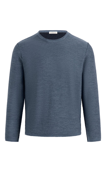 Super soft double-face sweater: merino on the outside, cotton on the inside, relaxed fit