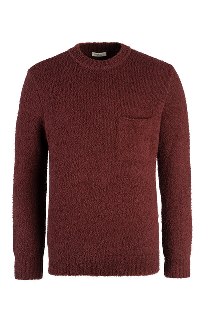 Sweater in fake fur look made from soft, mulesing-free merino wool
