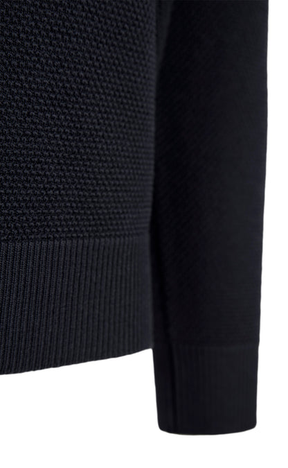 Sweater made of 100% Merino in rice grain knit look, relaxed fit