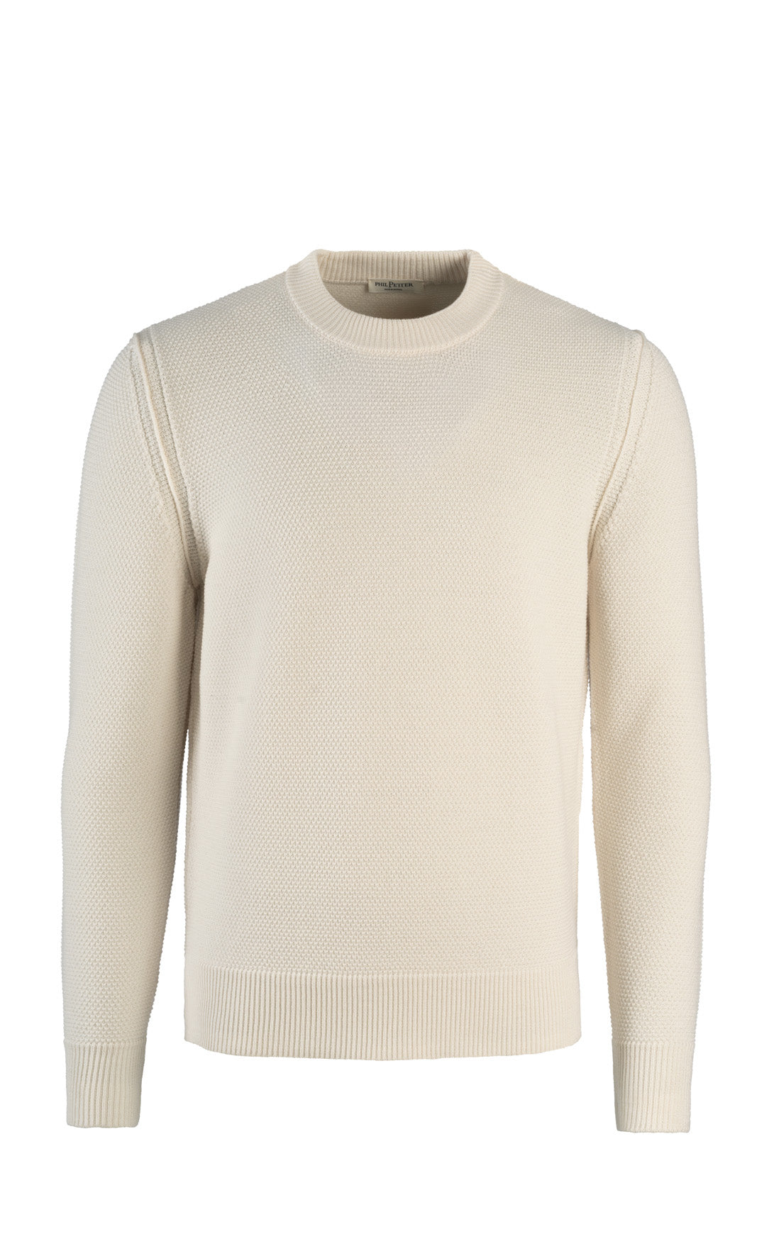 Sweater made of 100% Merino in rice grain knit look, relaxed fit