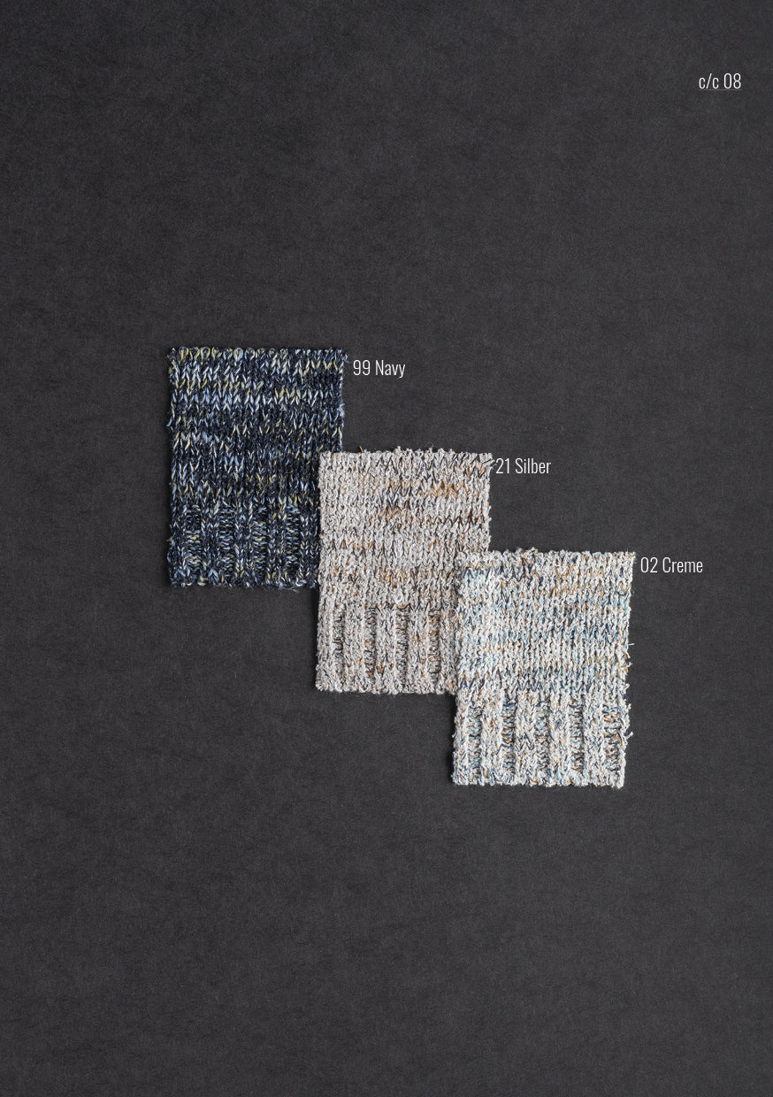 Pullover aus Baumwoll-Leinen-Mouliné, Relaxed Fit