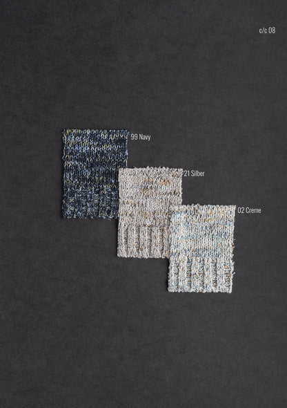 Pullover aus Baumwoll-Leinen-Mouliné, Relaxed Fit