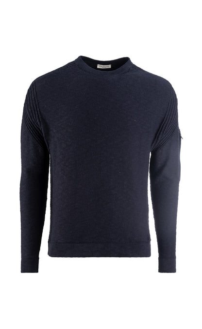 Sportlicher Pullover aus weicher Baumwolle und Zipptasche am Arm, relaxed Fit