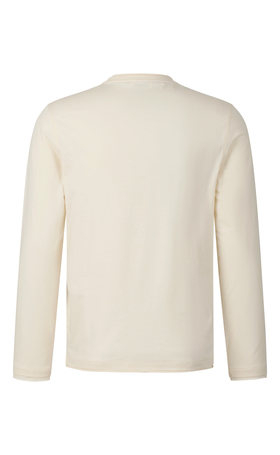 Long-sleeve shirt in the finest Pima cotton jersey, regular fit