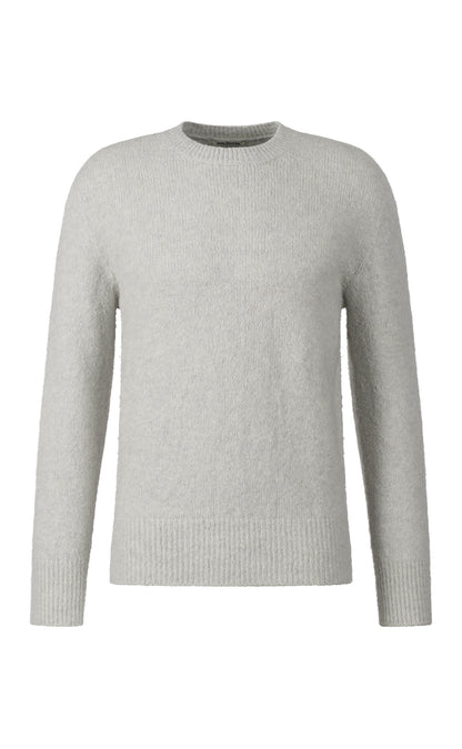 Nahtlos gestrickter Pullover aus supersoftem Tweedgarn, relaxed fit
