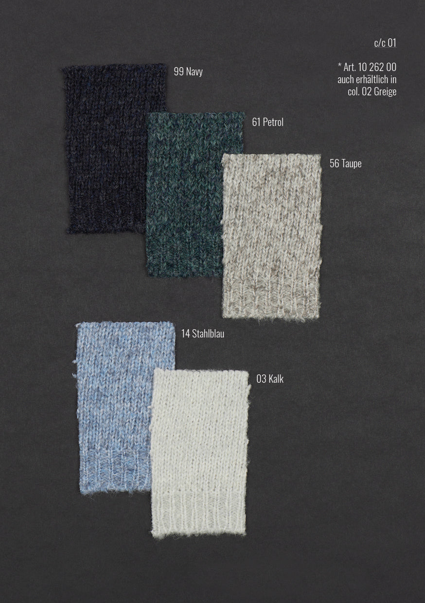 Nahtlos gestrickter Pullover aus supersoftem Tweedgarn, relaxed fit
