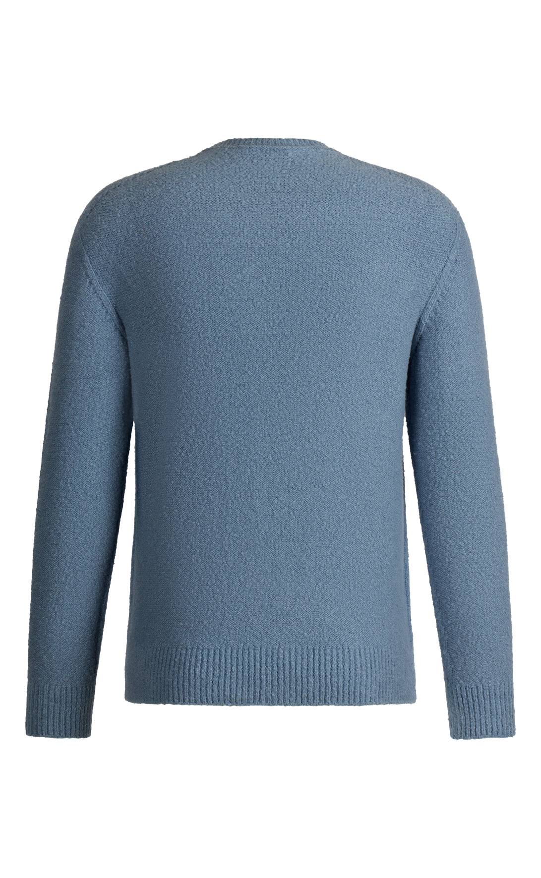 Nahtlos gestrickter Rundhals-Pullover aus hautfreundlicher Winterbaumwolle, relaxed fit