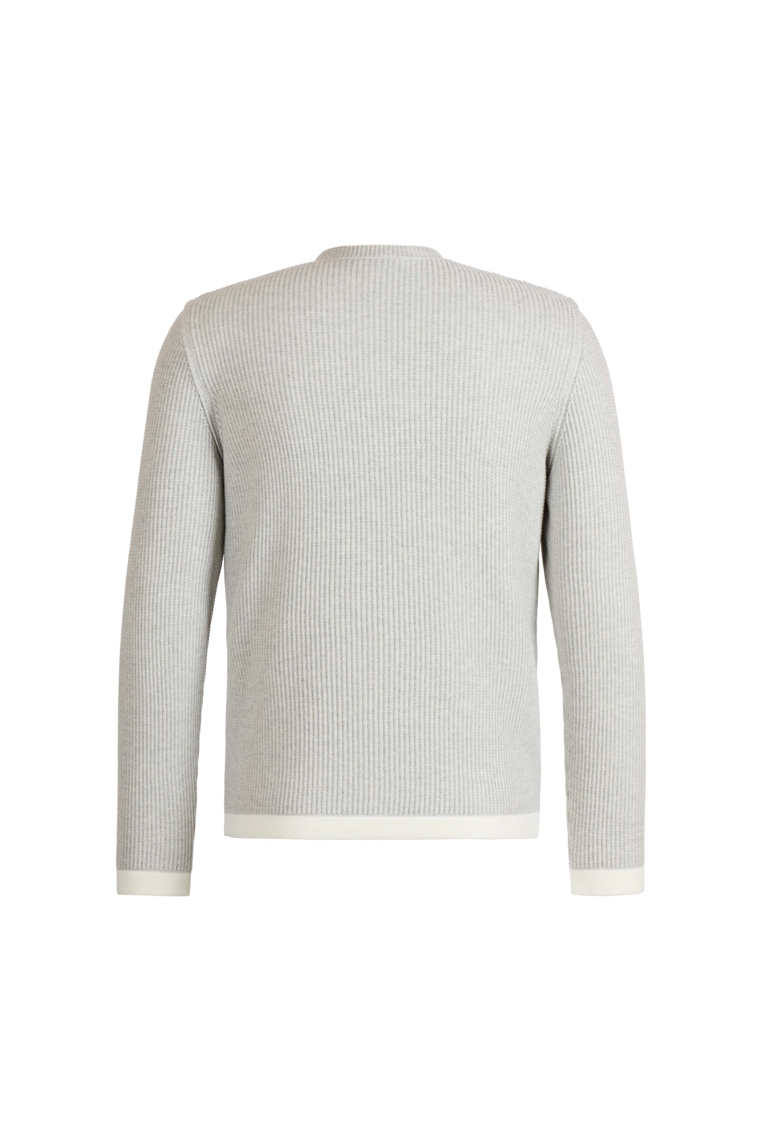 Sportlicher Two-tone Pullover aus Merino-Baumwollmix, relaxed fit