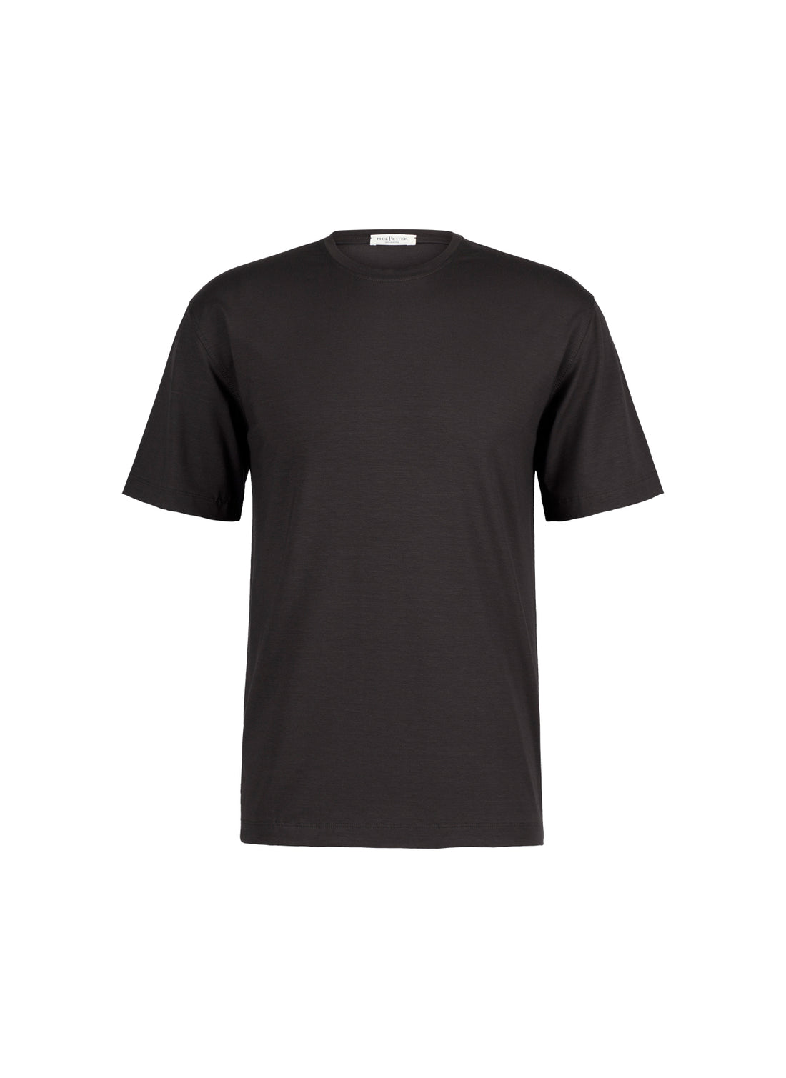 Easy-care premium T-shirt in subtly textured viscose jersey, relaxed fit